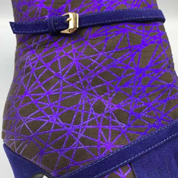 Tall high heel peep toe booties - Picture 4 of 5